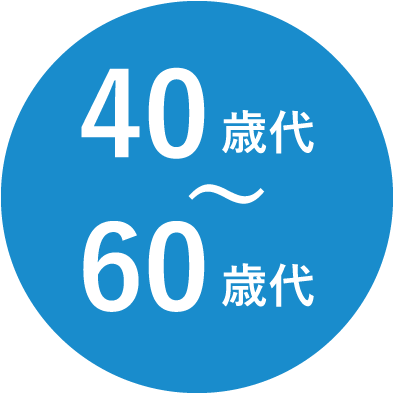 40歳代～60歳代