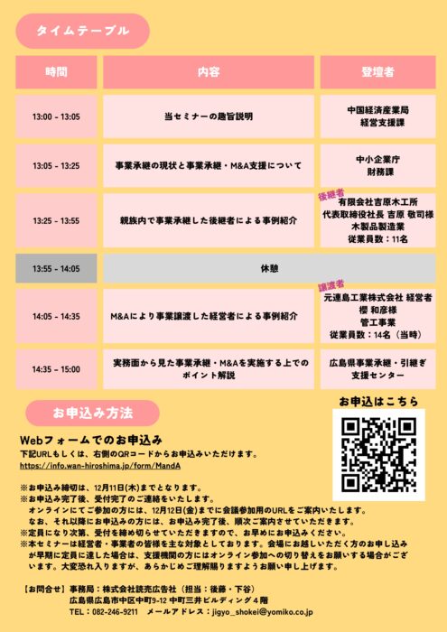 事業承継・M&Aセミナー②