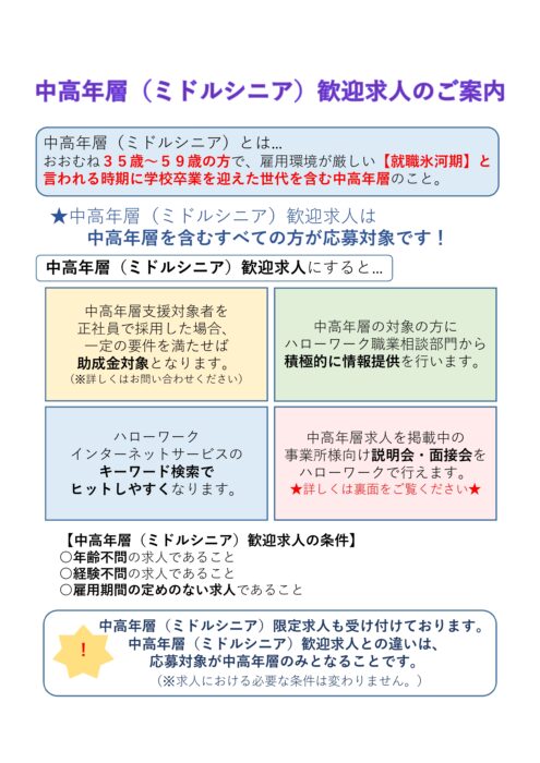 ミドルシニア②